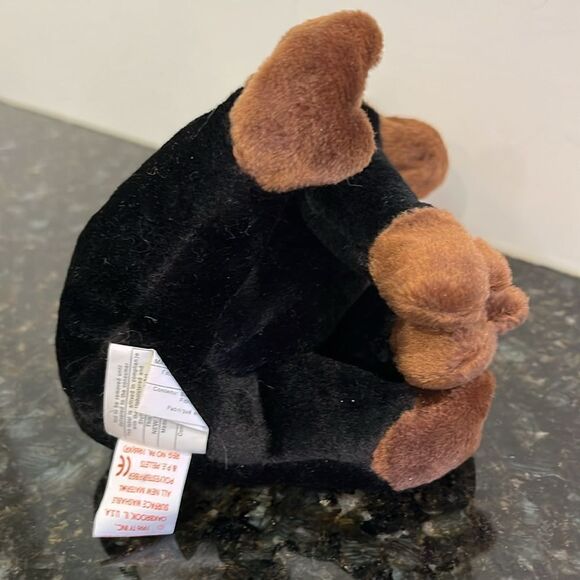 TY Congo the Gorilla Beanie Baby 1996. Size 6.5”With Ear tag - Picture 9 of 11